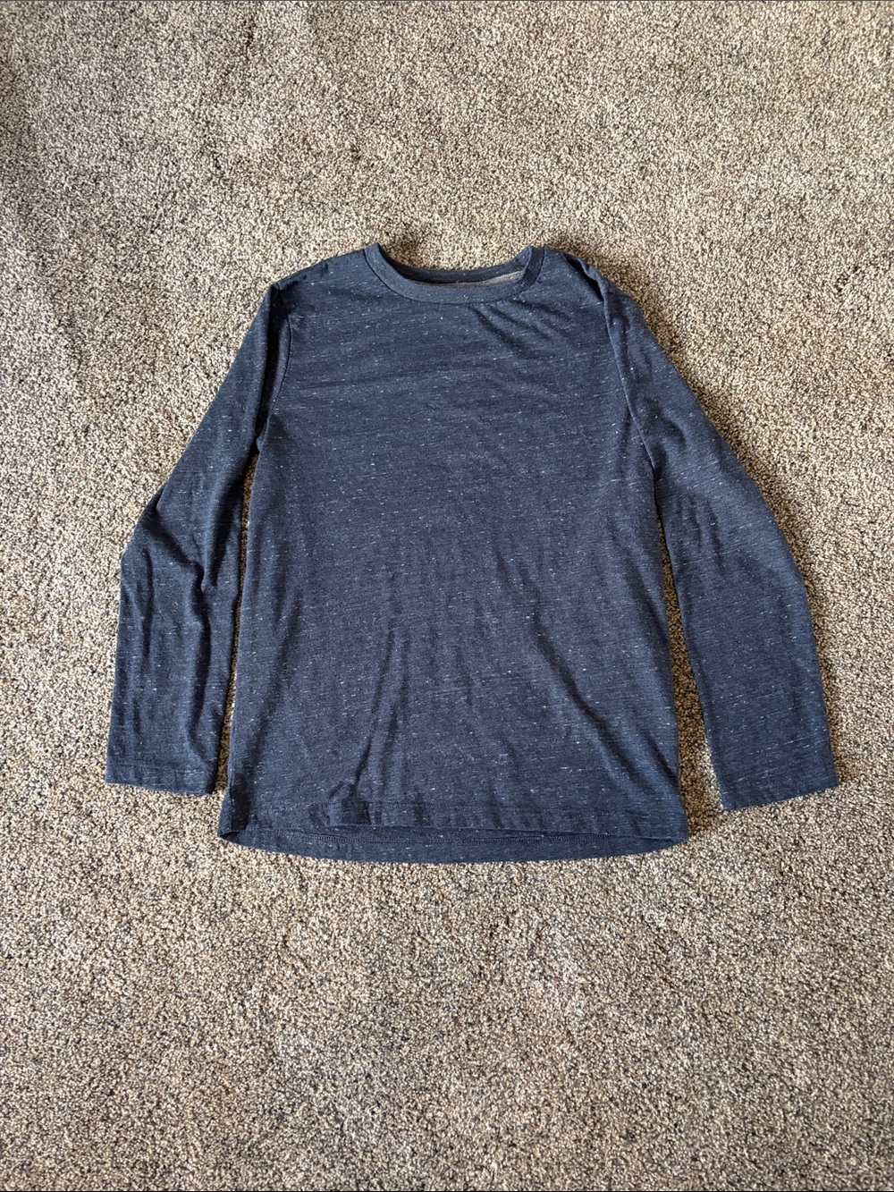 Boys Old Navy Navy Speckled Long-Sleeve Tee Size 10/12